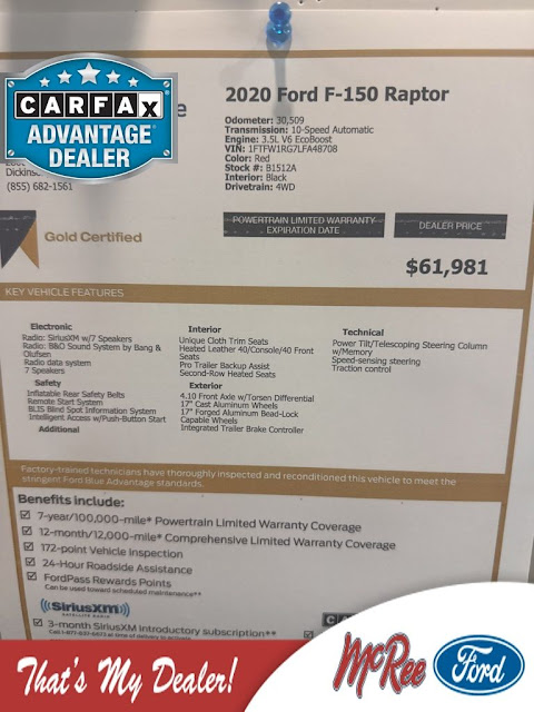 2020 Ford F-150 Raptor
